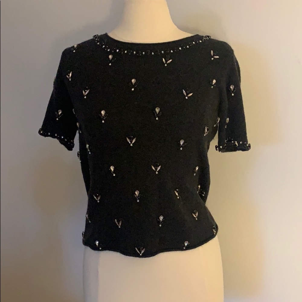 Calypso St. Barth Cashmere Charcoal Sweater